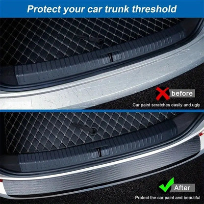 2 Roll Car Door Edge Guards Anti-Scratch Anti-Collision 3D Carbon Fiber Vinyl Wrap Adhesive Strip Tape