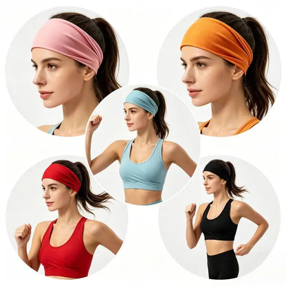 Women's Universal 12-Pack No-Slip Elastic Fashion Headband Set