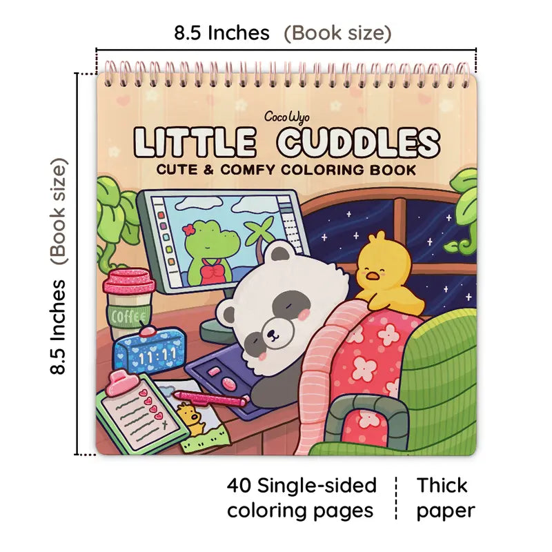 Coloring Book (Spiral Bound) & Sticker Set