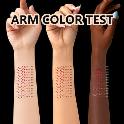 12 Colors Matte Lip Liner Set,Premium Waterproof Smooth Lip Pencils