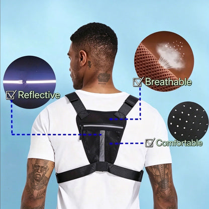 Chest Bag For Men or Women , Outdoor Sports Running Chest Pack