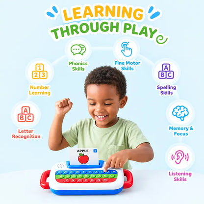 Talking Flash Cards Interactive Educational Toys Keyboard Learning Toy for Kids