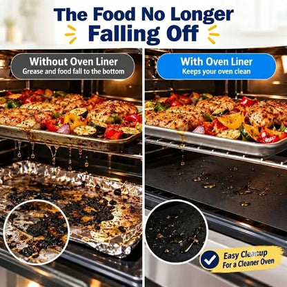 Oven Liners for Bottom of Oven, Sheet Pan Liner Teflon, Heavy-Duty Non-Stick Reusable