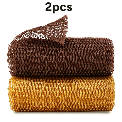 2PCS African Net Sponge, Authentic Exfoliating Body Scrubber for Bath and Shower