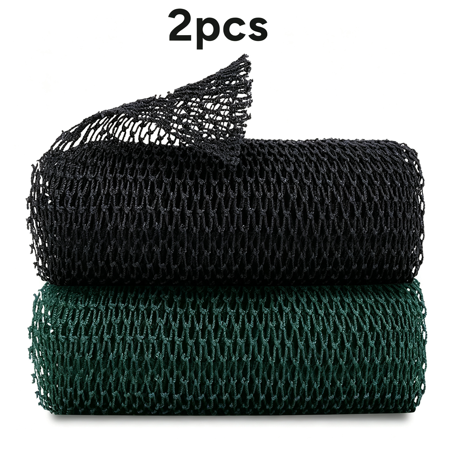 2PCS African Net Sponge, Authentic Exfoliating Body Scrubber for Bath and Shower