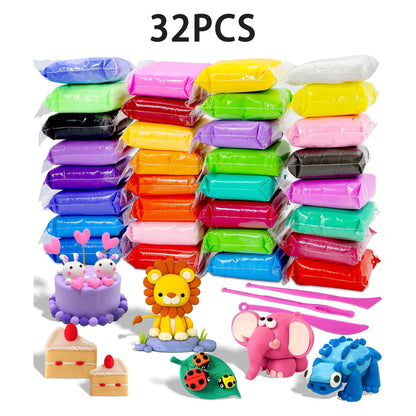 Air Dry Clay Kit for Kids –Non-Toxic Soft Modeling Clay Set