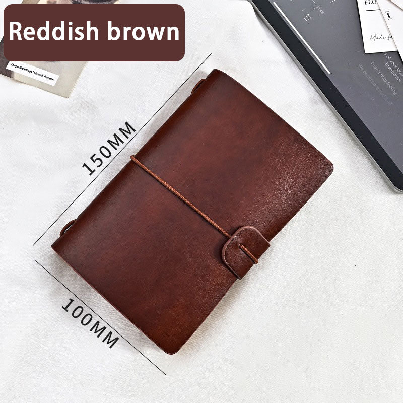Leather Writing Journal Notebook Refillable, Handmade Travelers Notebook