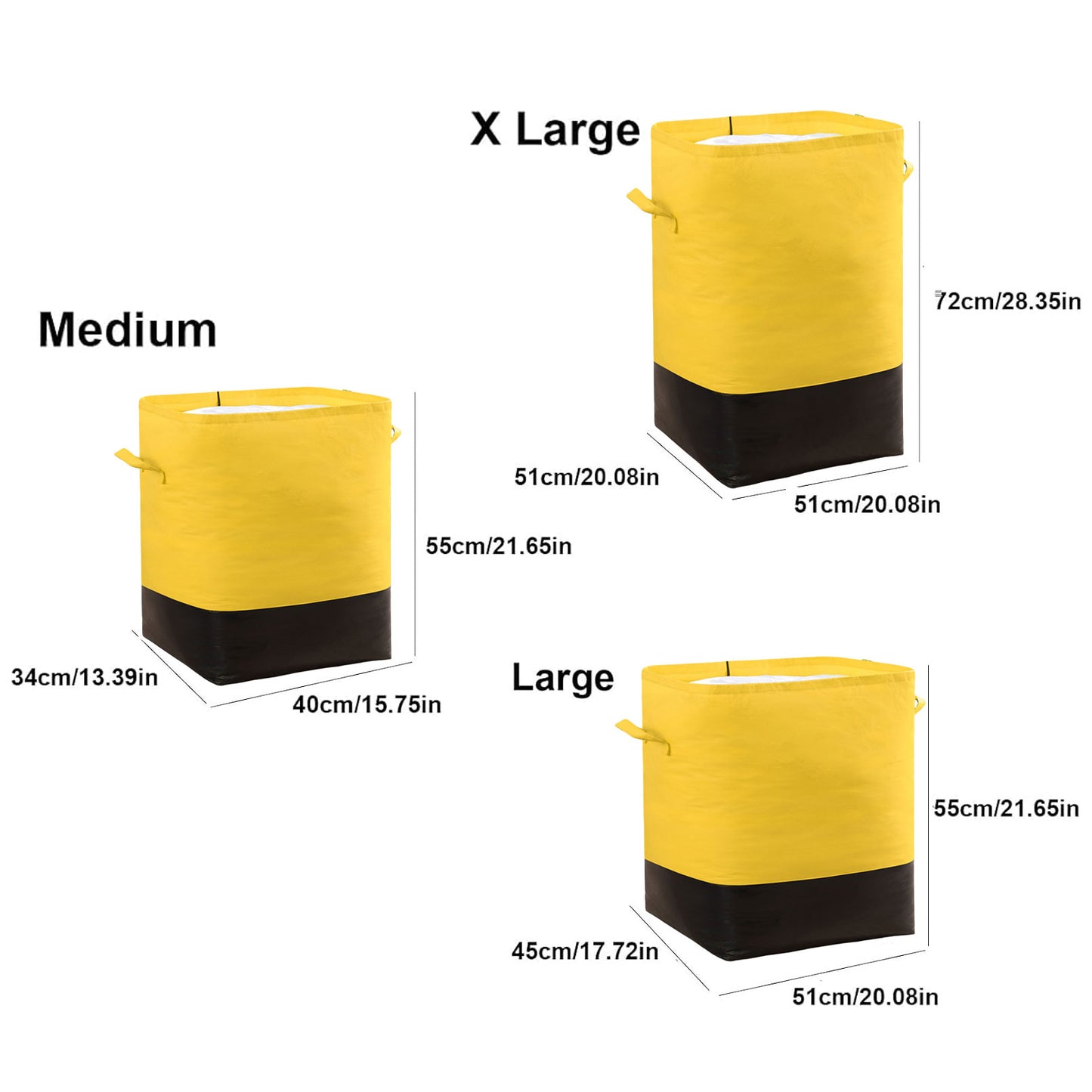 Heavy Duty Moving Bags with Handles, Extra Large Woven Storage Totes