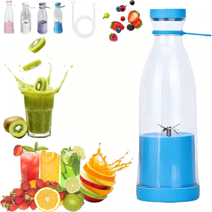 Portable Electric Juicer Bottle |Wireless Rechargeable Travel Blender Milkshakes Juicer