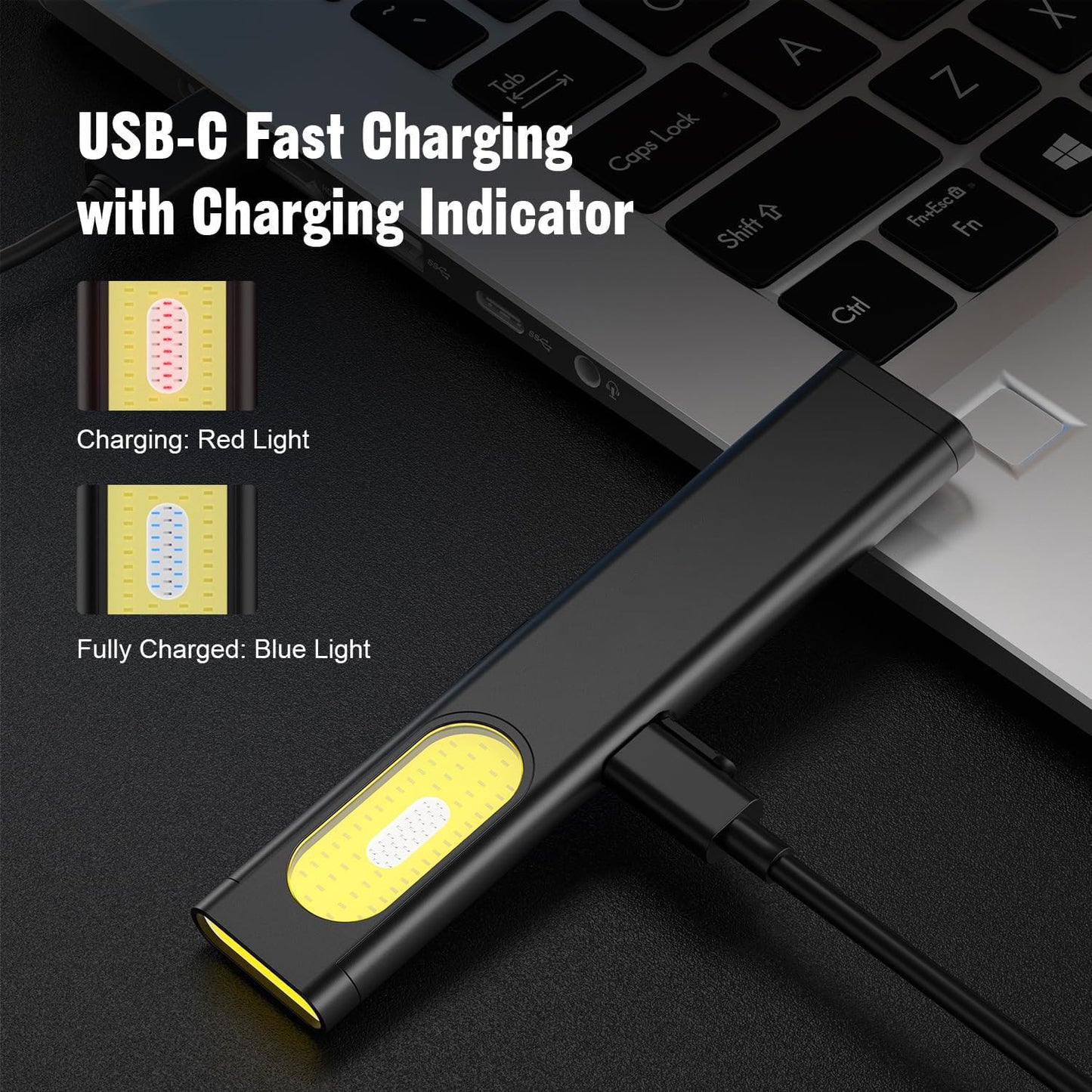 2 PCS Pocket Flashlight EDC Clip Light with Magnetic Base - 675 Lumen