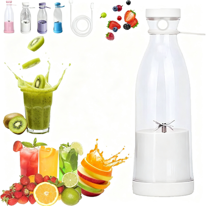 Portable Electric Juicer Bottle |Wireless Rechargeable Travel Blender Milkshakes Juicer