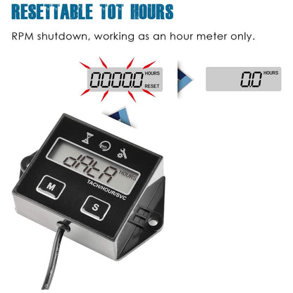 RL-HM011E Digital Hour Meter & Tachometer | Maintenance Reminder