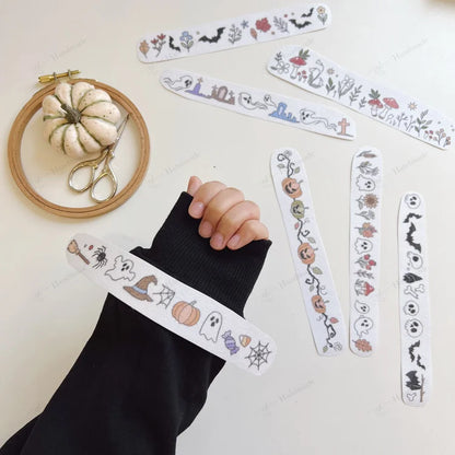 2 Size Classic Halloween-style Embroidery Patterns - Stick & Stitch For Beginners