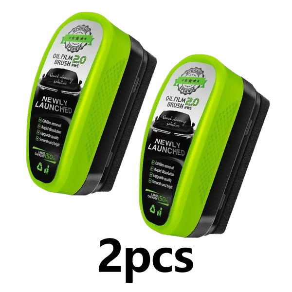 2 PCS Oil Film Car Glass Cleaner, Car Windshield Cleaner