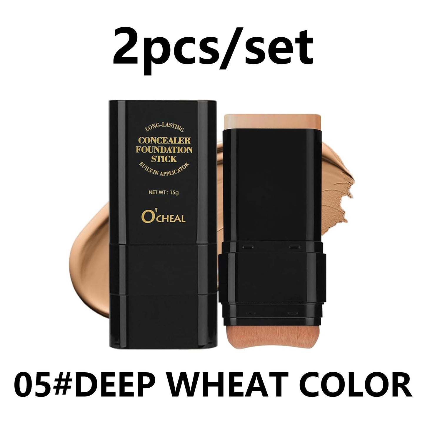2PCS Face Foundation Contour Stick Long-wear Concealer