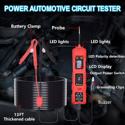 Car Circuit Tester,Multifunctional Component Activation with LCD Display