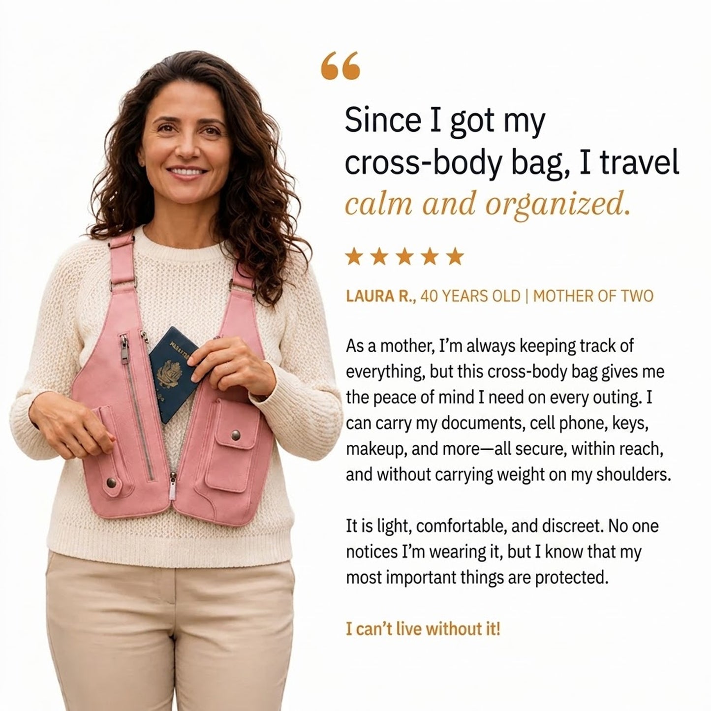 Underarm Backpack – Anti-Theft Underarm Holster-Style Bag with Adjustable Strap