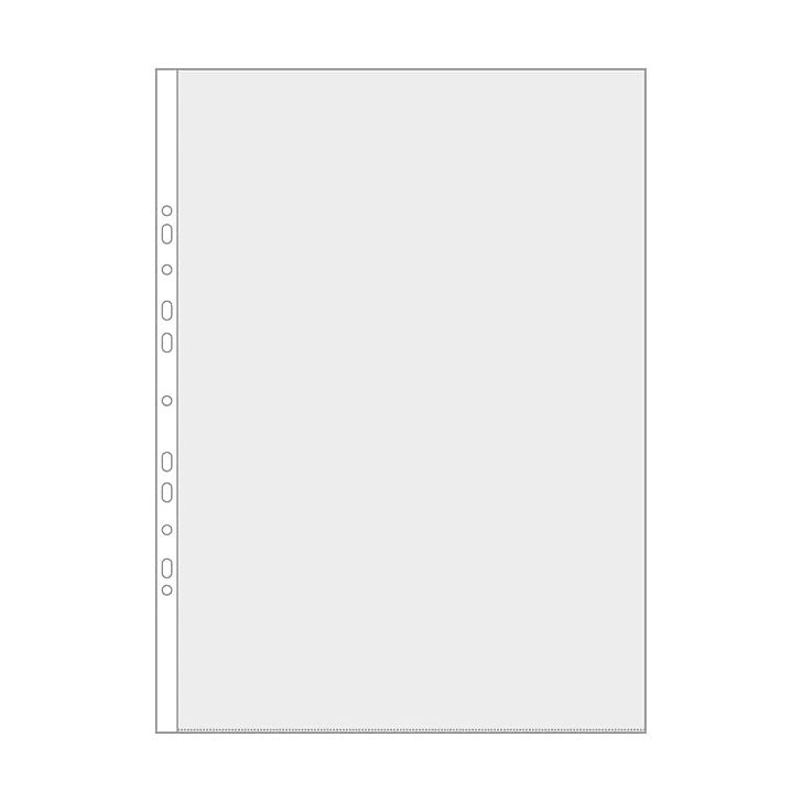 10Pcs A4 Punched Pocket, Clear Document Folder Waterproof File Pouch