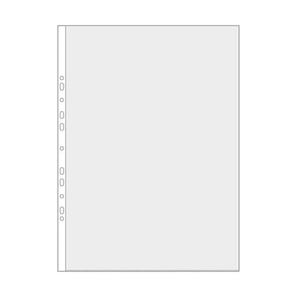 10Pcs A4 Punched Pocket, Clear Document Folder Waterproof File Pouch