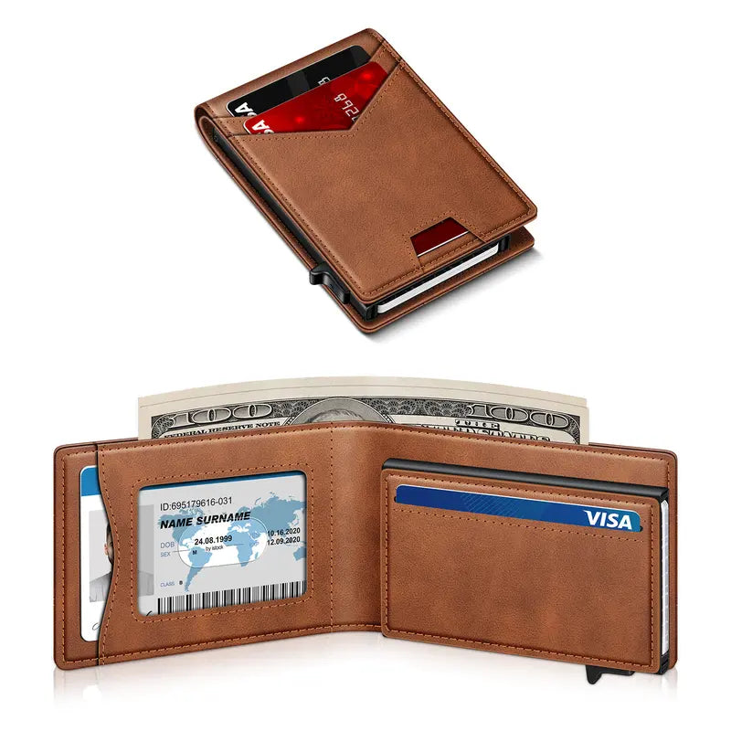Men's RFID Minimalist Bifold Wallet
