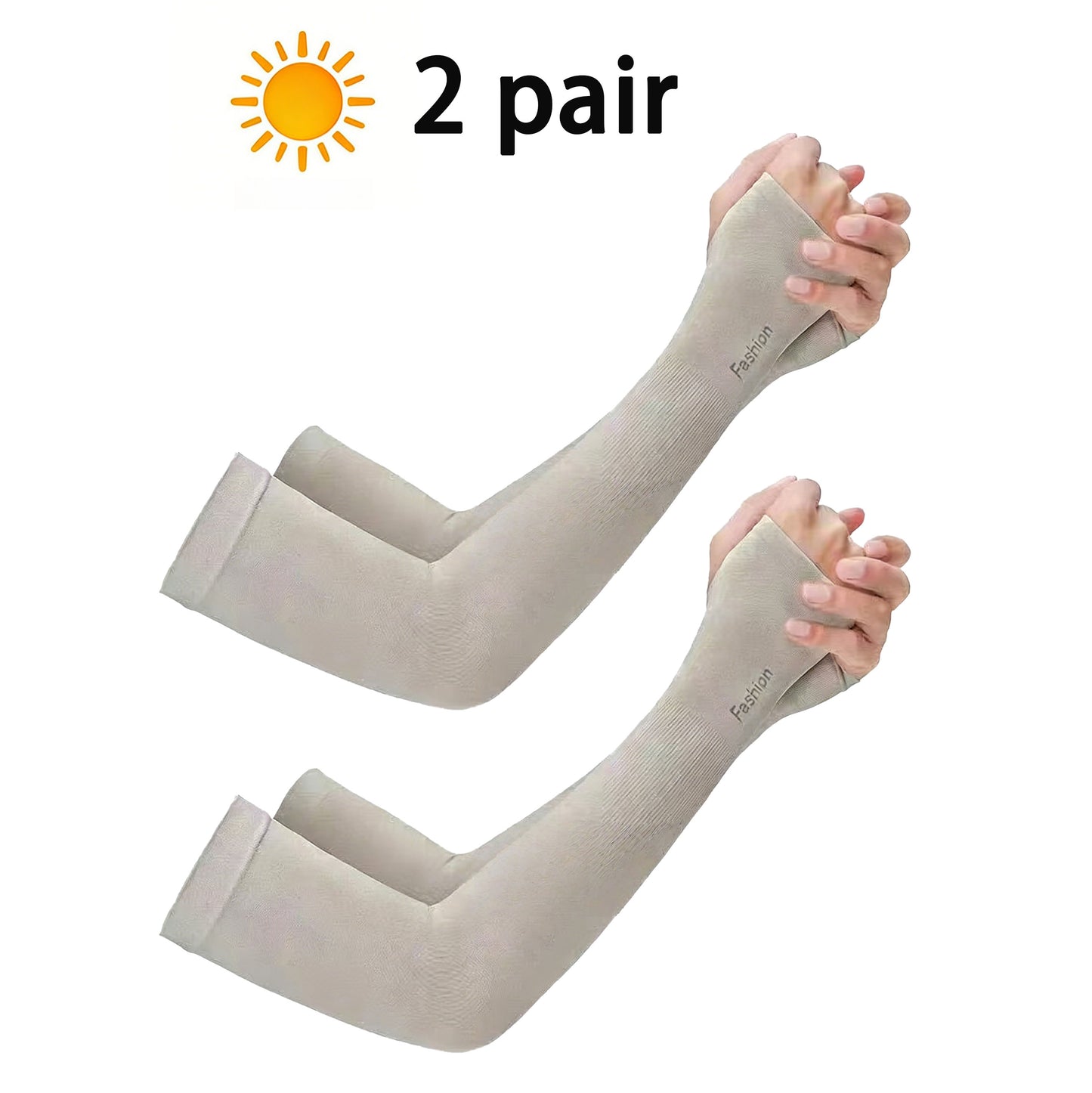 2Pair SportsTrail Cooling Arm Sleeves for Men & Women – Breathable