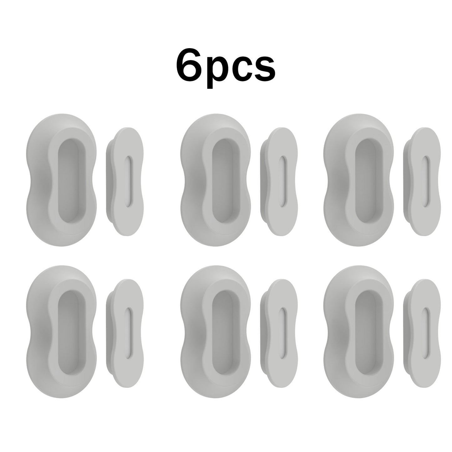 6PCS Magnetic Silicone Remote Control Holder Wall Mount for TV Fan
