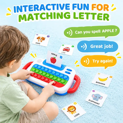 Talking Flash Cards Interactive Educational Toys Keyboard Learning Toy for Kids
