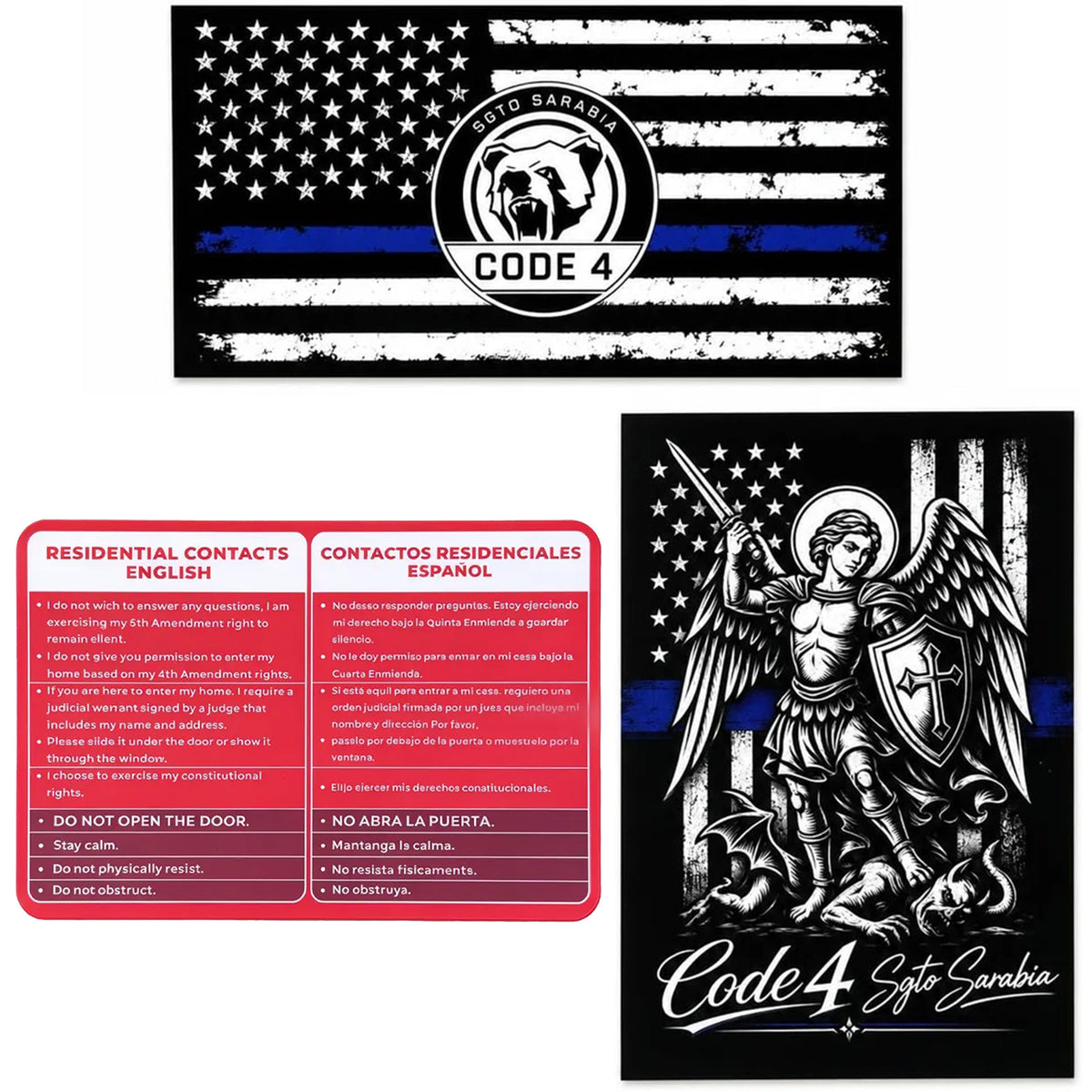 Know Your Rights Red Card, English Spanish Bilingual Immigration Pocket Card