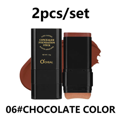2PCS Face Foundation Contour Stick Long-wear Concealer