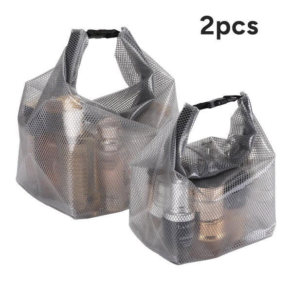 2-Pack Waterproof Travel Toiletry Bag, Makeup Organizer & Storage Pouch