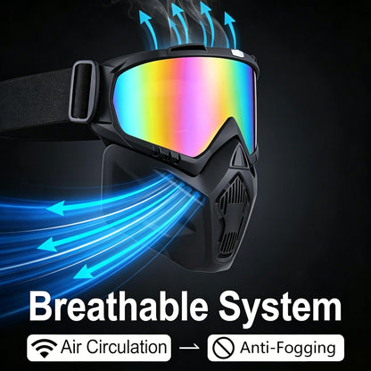 Detachable Full Face Goggle Mask
