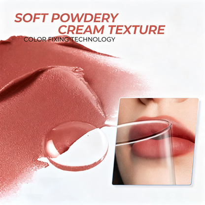 2Pcs Matte Lipstick & Multi-Use Cream Blush for Cheeks and Lips – Silky, Blendable Texture