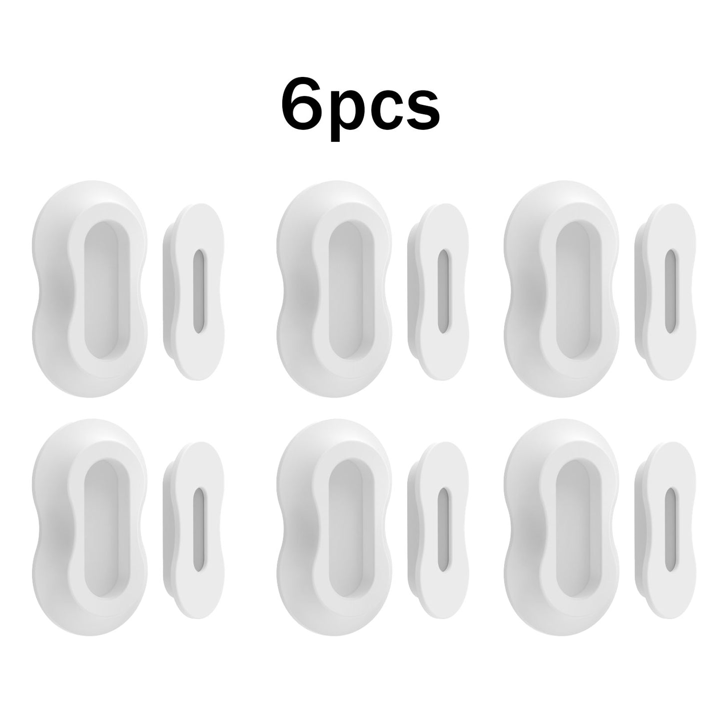 6PCS Magnetic Silicone Remote Control Holder Wall Mount for TV Fan