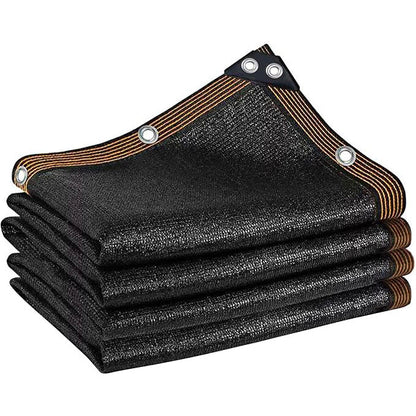 Large-Size UV-Resistant Sunshade Netting with Grommets, 80-90% Sun Blocking