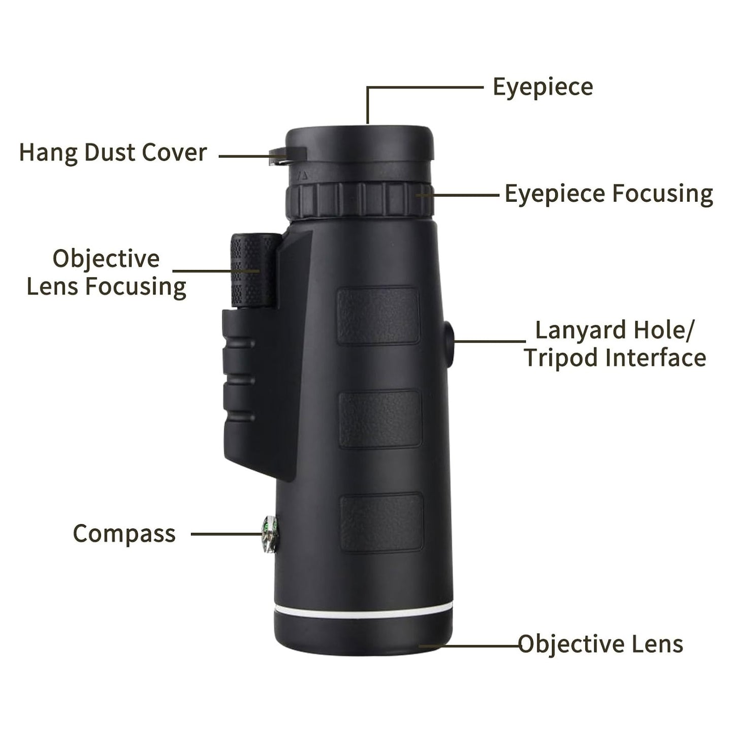 Monocular Telescope, 40x60 High Power HD Monocular Night Vision Watching Hunting