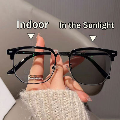 Computer Photochromic Blue Light Blocking Glasses Men Women, Anti Blu-Ray