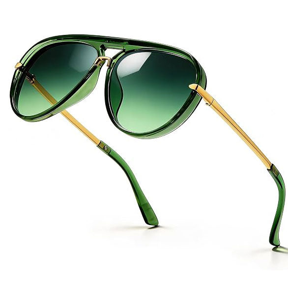 Retro Aviator Sunglasses for Women,Oversized Sun Glasses 2026 Show Style