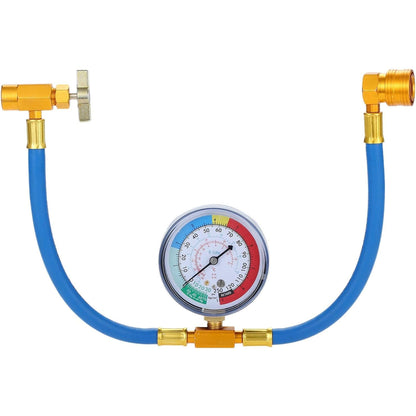 AC Charge Hose with Gauge, R134A Car AC Refrigerant Recharge Hose Kit