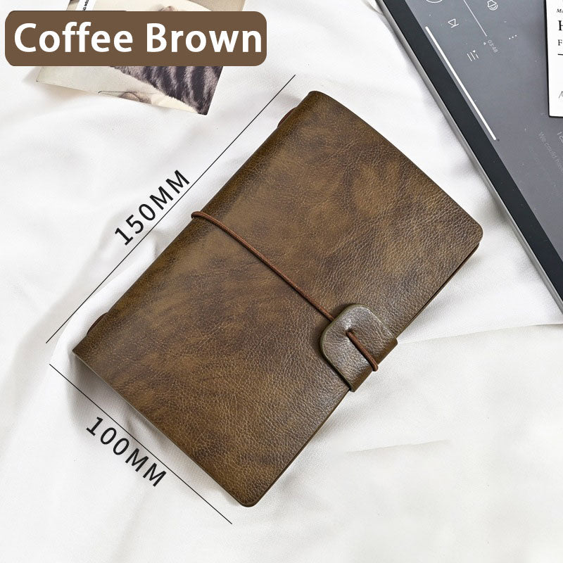 Leather Writing Journal Notebook Refillable, Handmade Travelers Notebook