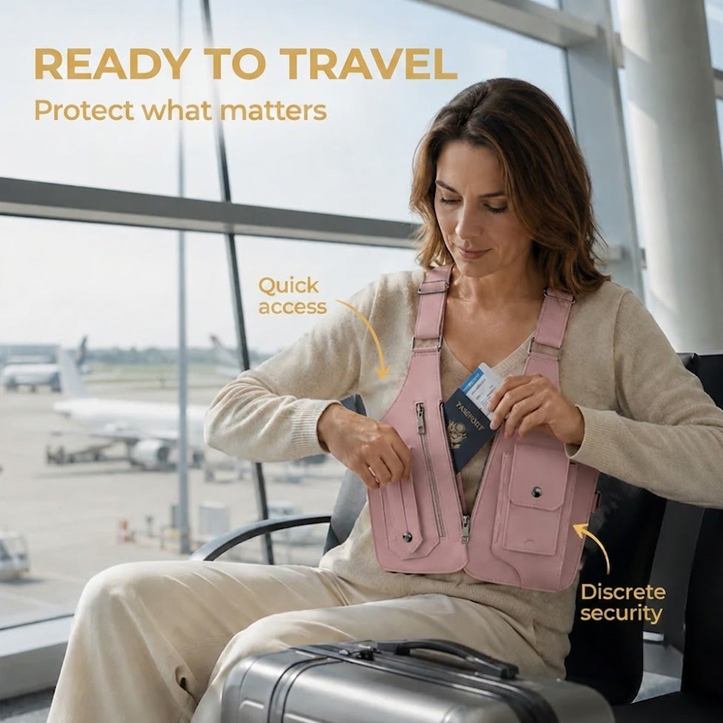 Underarm Backpack – Anti-Theft Underarm Holster-Style Bag with Adjustable Strap