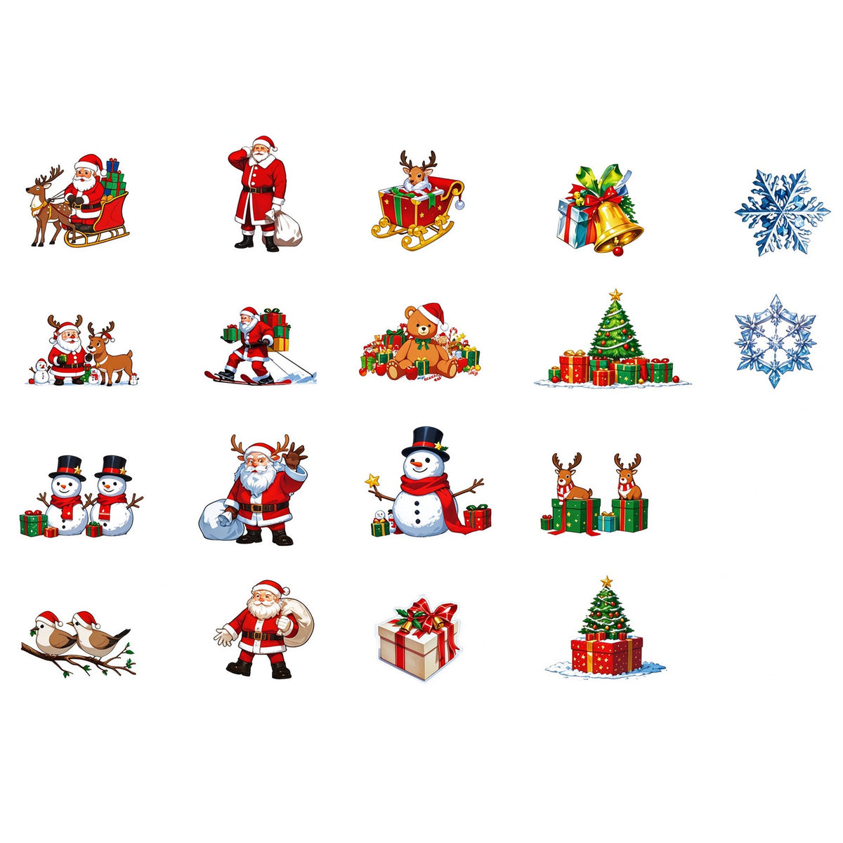Christmas 3D Glowing Wall Decals, Christmas Wall Decals, Glow in The Dark Walldecals