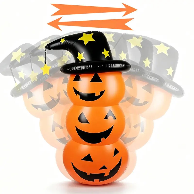 4.43ft Halloween Inflatable Pumpkin Waterproof Outdoor Decor for Parties, Gardens, Patios