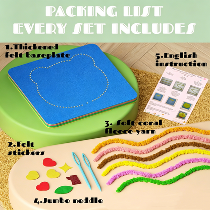 4Pcs Sewing Kit for Kids DIY Embroidery Sewing Kit Cute Animal Sewing Projects Easy Crafts