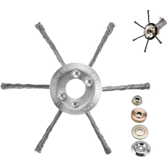 7" Inch Gas Trimmer Head – Universal Steel Wire Weed