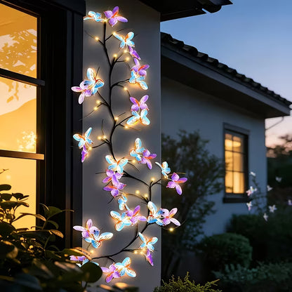 LED Flexible Vine Lights with Butterflies