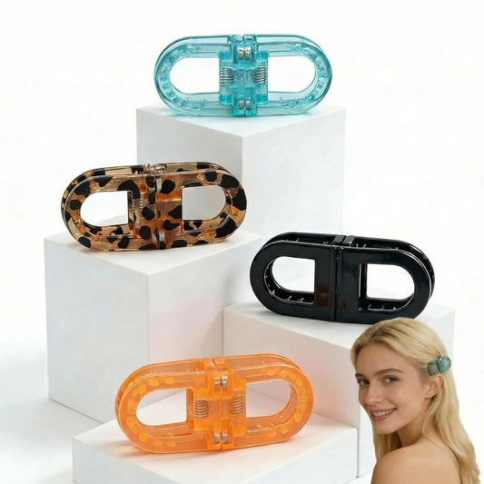 4Pcs Magnetic Hair Clips for Women - Strong Hold No-Slip Magnetic Flat Hair Clip