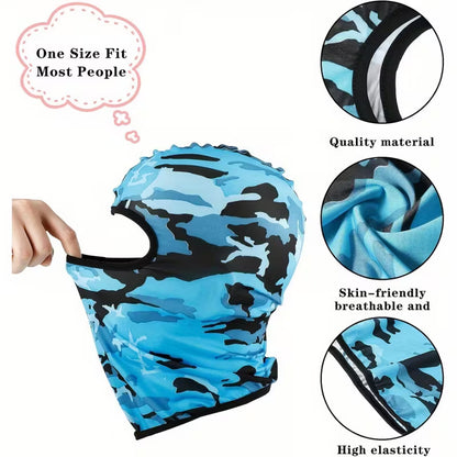 6Pcs Camouflage Balaclava Set – Full-Face Protective Mask for Cycling, Sports, Skiing ect