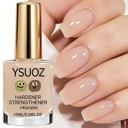 2Pcs Nude Nail Strengthener with Vitamin E improves nail surface and protects brittle nails