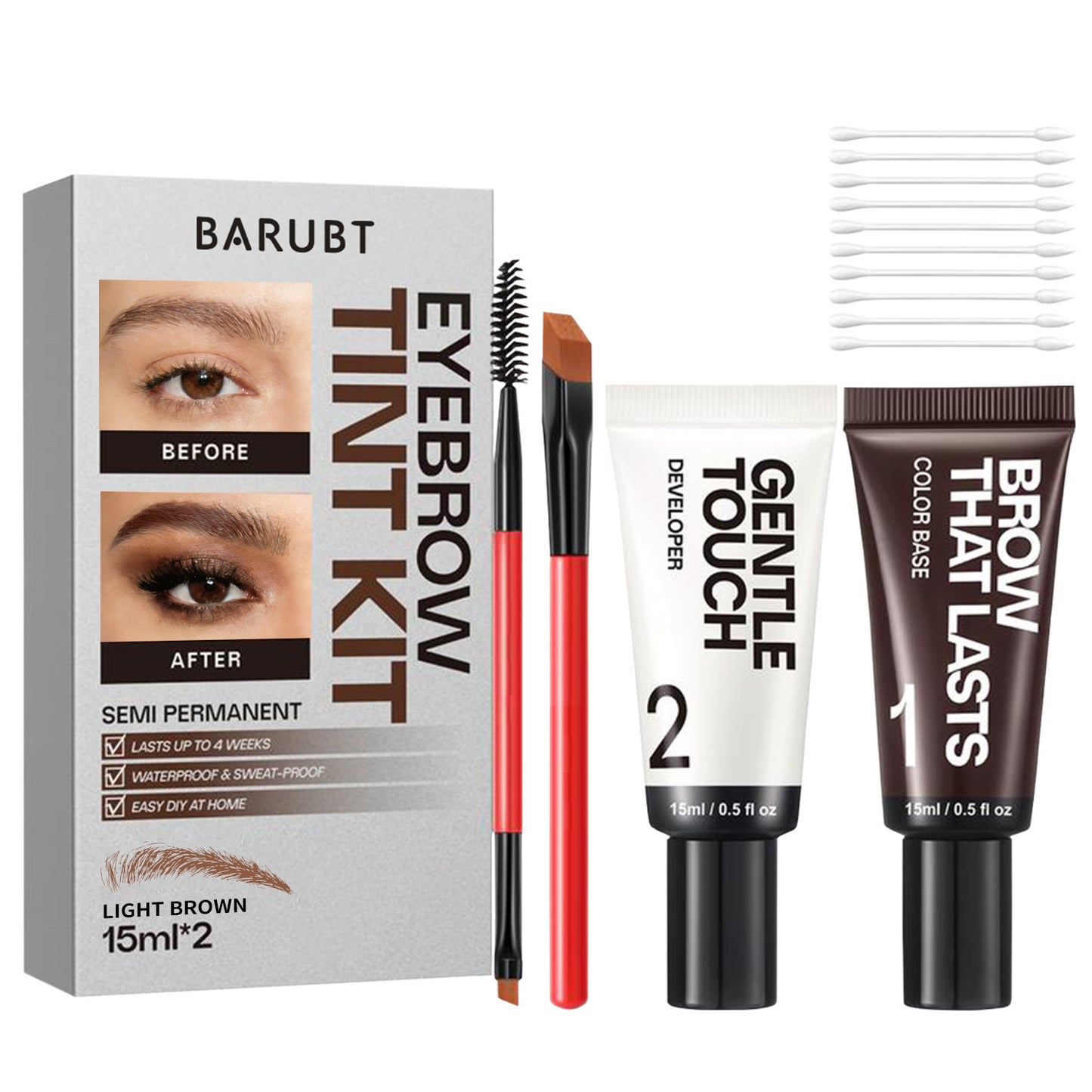 Eyebrow Color Kit, Long Last Effect Up to 4 Weeks