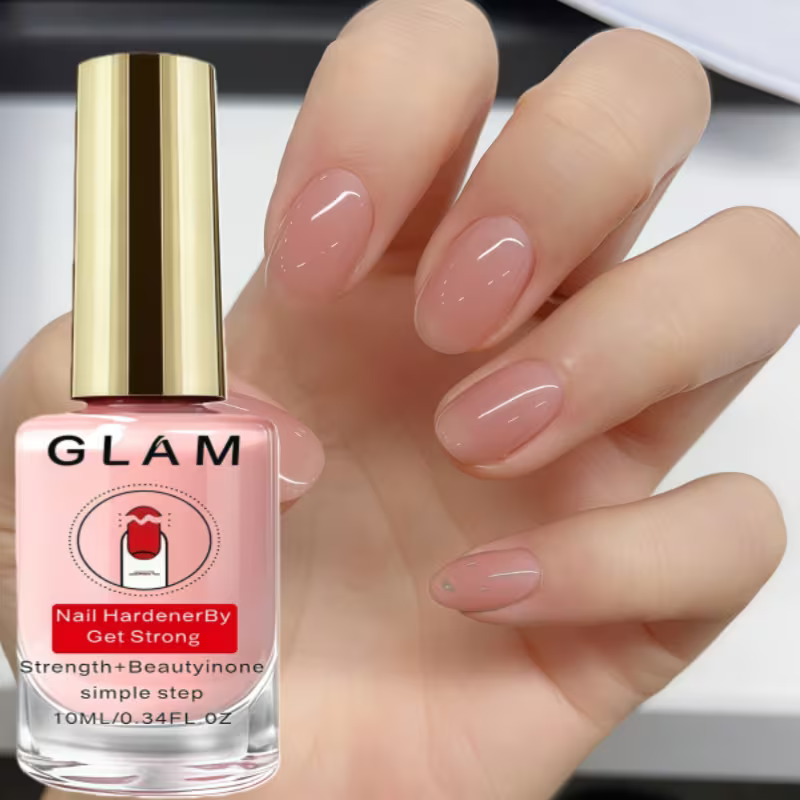 2PCS Natural Pink Nail Hardener – Quick-Drying Nail Strengthener